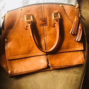 Dooney&Bourke Florentine Leather Clayton  Satchel